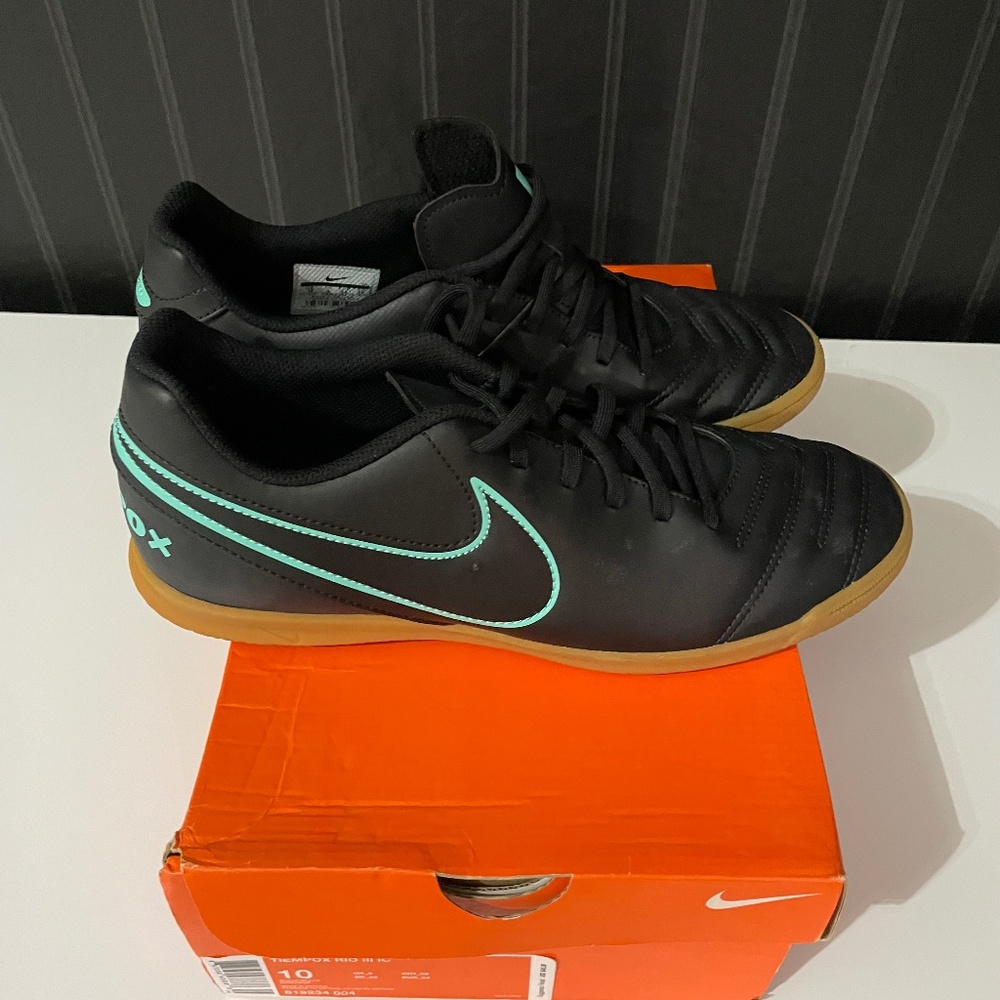 Nike indoor soccer shoes (futsal/indoor court).